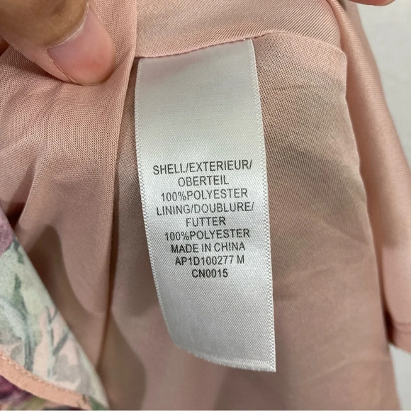 Adrianna Papell Floral Layered V-Neck Dress size 8 - Picture 9 of 12